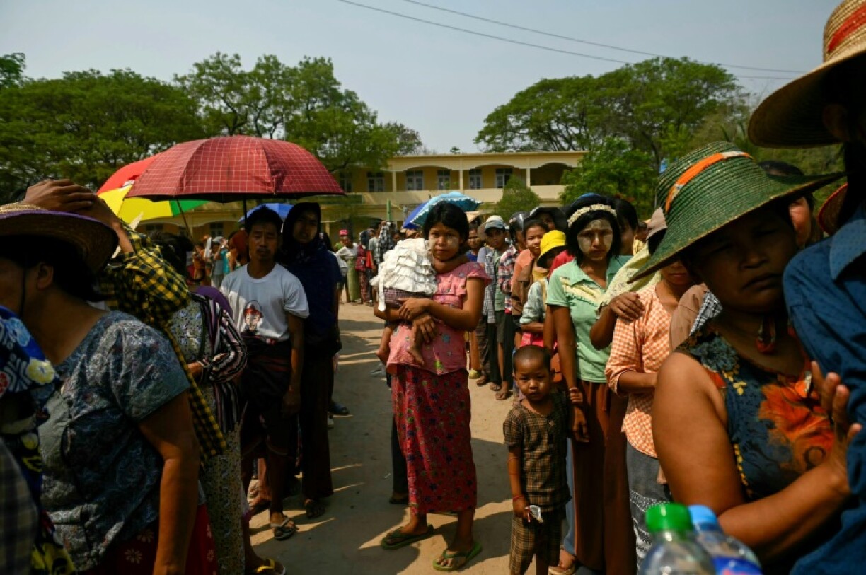 One aid worker estimated around 80 percent of the buildings in Sagaing were destroyed in the quake