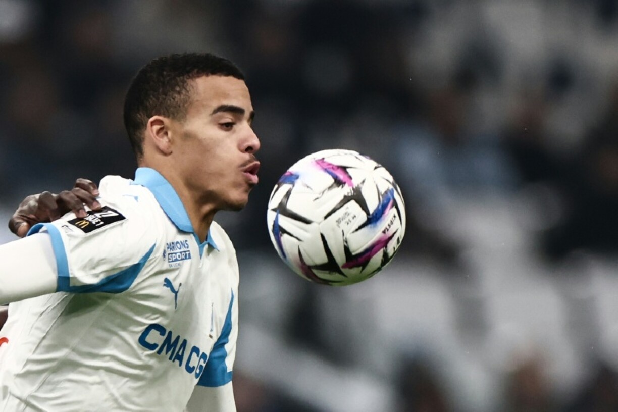 L'attaquant anglais de Marseille Mason Greenwood lors de la courte victoire de l'OM face à Monaco (1-0) en clôture de la 16e journée de la Ligue 1 le 14 décembre 2025 au Vélodrome