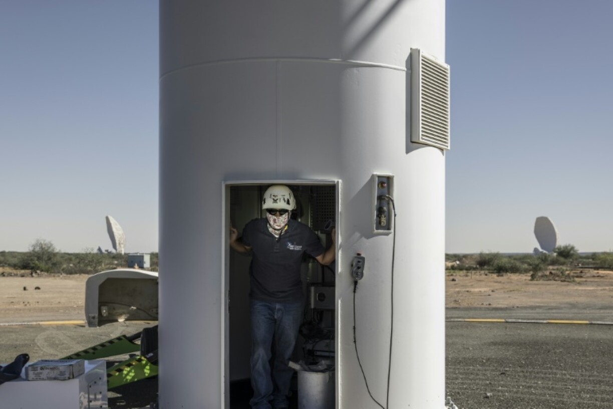 The MeerKAT operates in a 'radio quiet zone' where radio waves, cell phone signals and wireless connections are strictly controlled to prevent interference with the telescope's tracking