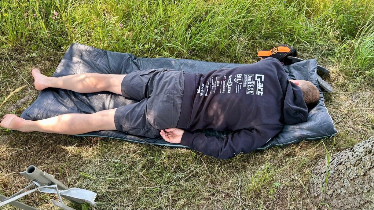 Och d'Membere vum Team Dizzy musse sech emol ausrouen.