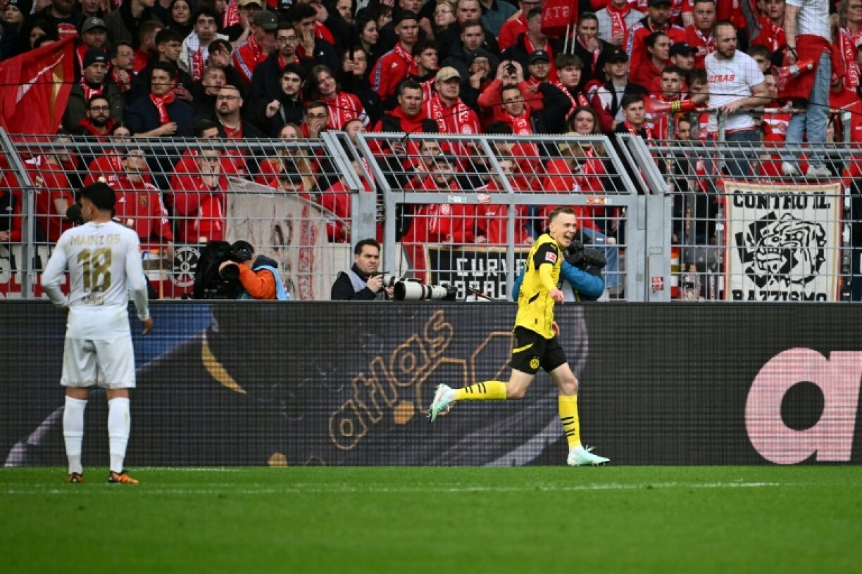 Borussia Dortmund's Maximilian Beier scored twice against Mainz on Sunday