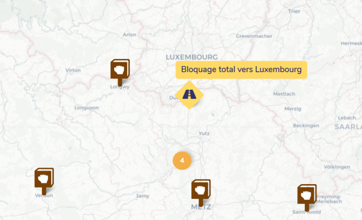 Sur la carte collaborative, plusieurs actions sont déjà annoncées.