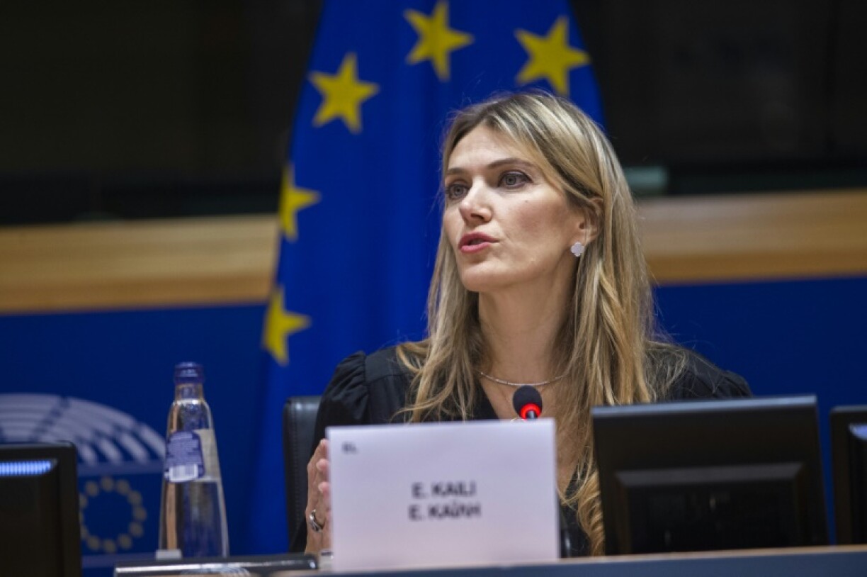 Eva Kaili, alors vice-présidente du Parlement européen, le 7 décembre 2022 à Bruxelles