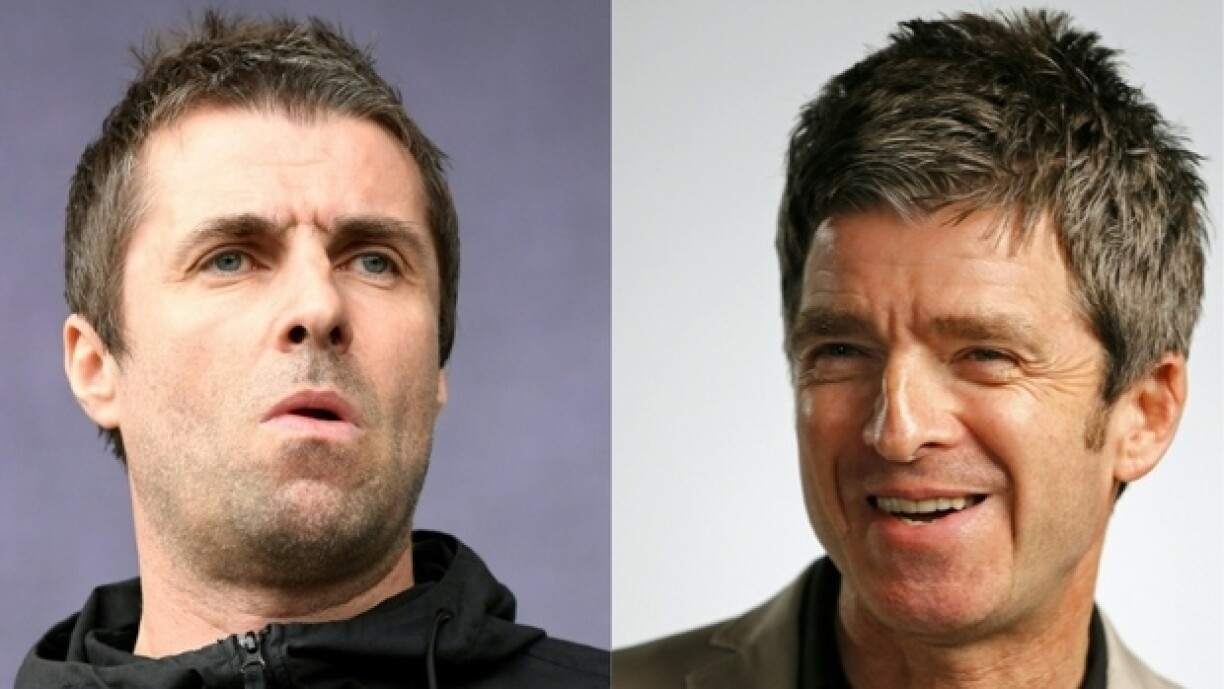 Les deux leaders du groupe Oasis, Liam Gallagher (à gauche) lors de la 27e édition du festival des