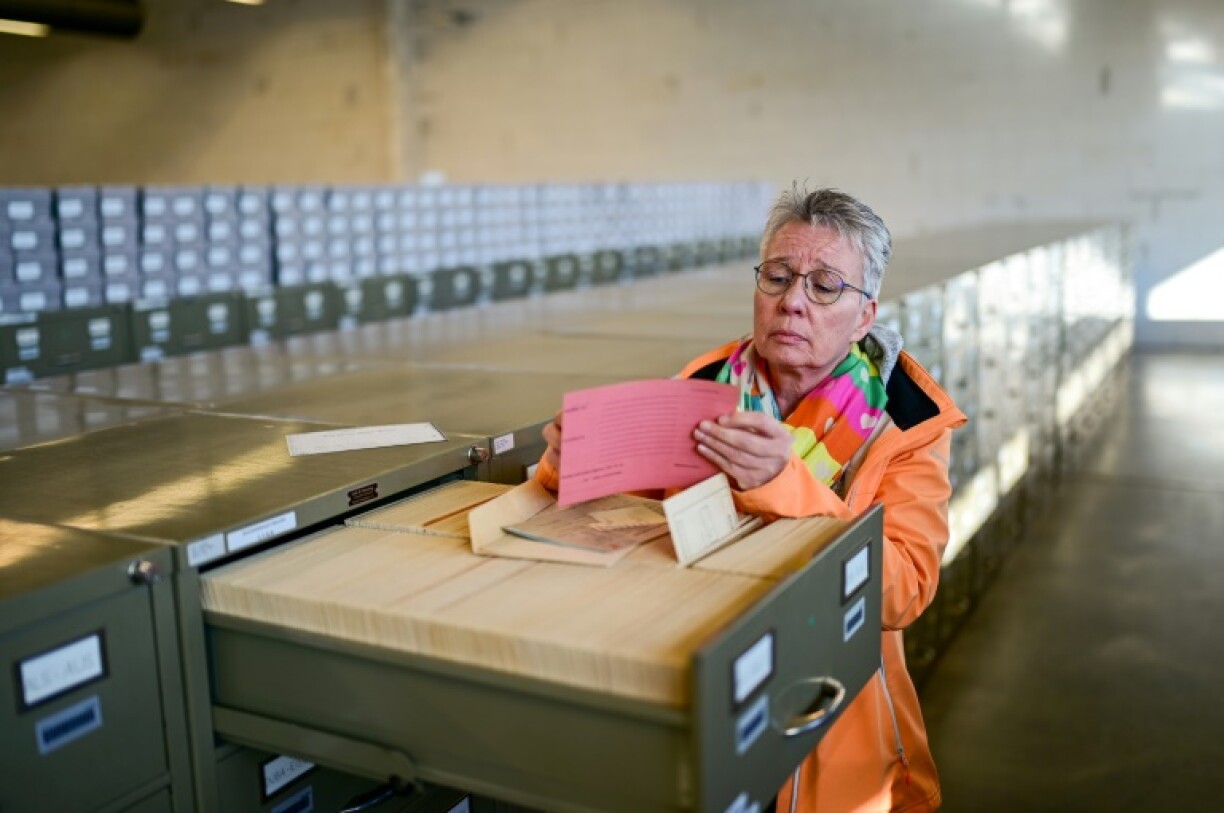 Nicole Dominicus, who administers the archives