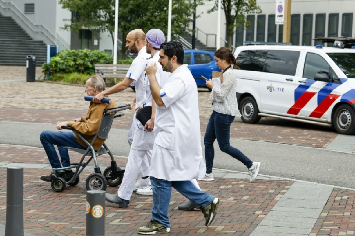 The attack sparked panic in the hospital