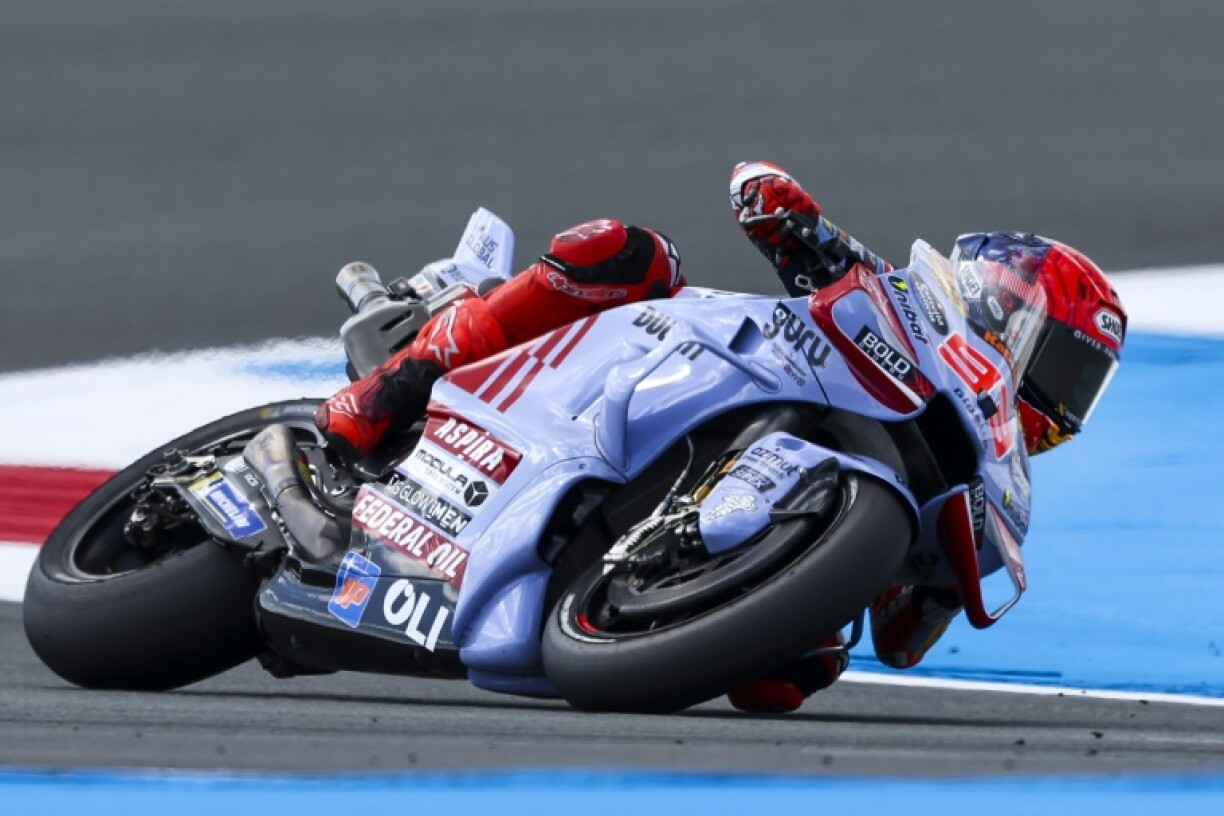 Le pilote espagnol Marc Marquez, qui va tenter de renouer avec le succès lors du GP d'Allemagne de moto GP, le 28 juin 2024 à Assen au Pays-Bas