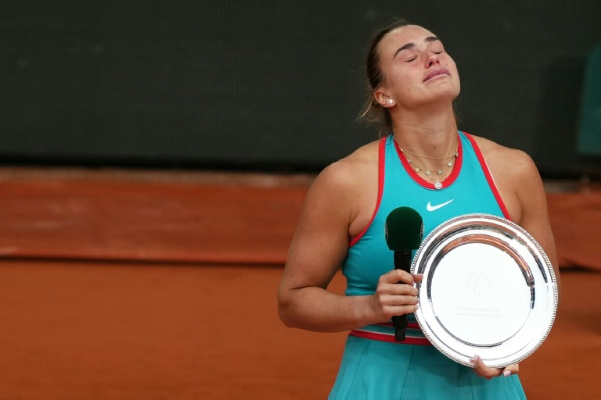 Aryna Sabalenka suffered her second successive Grand Slam final defeat at the French Open after also finishing runner-up in Melbourne this year