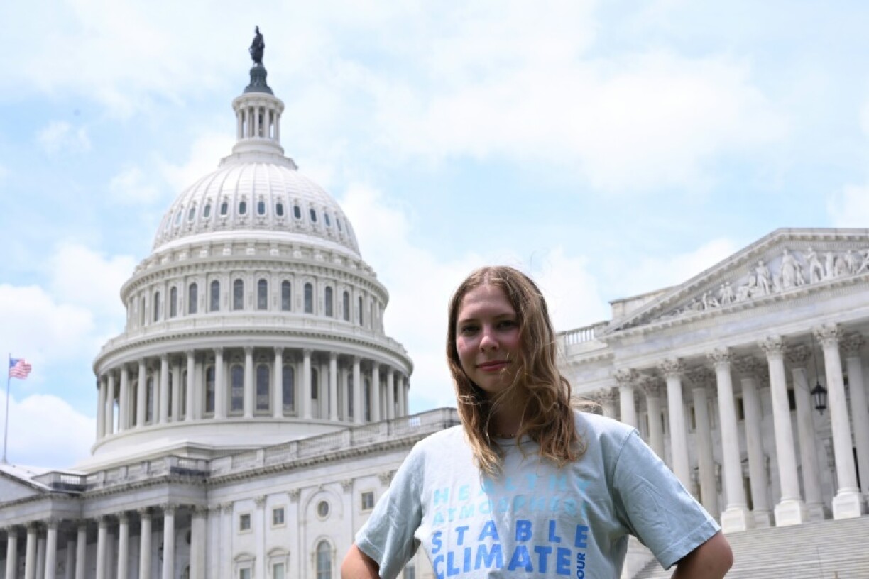 Eva Lighthiser, 19, of Montana, the lead plaintiff in Lighthiser v. Trump, said it was 'intimidating' thinking of her future due to the climate crisis