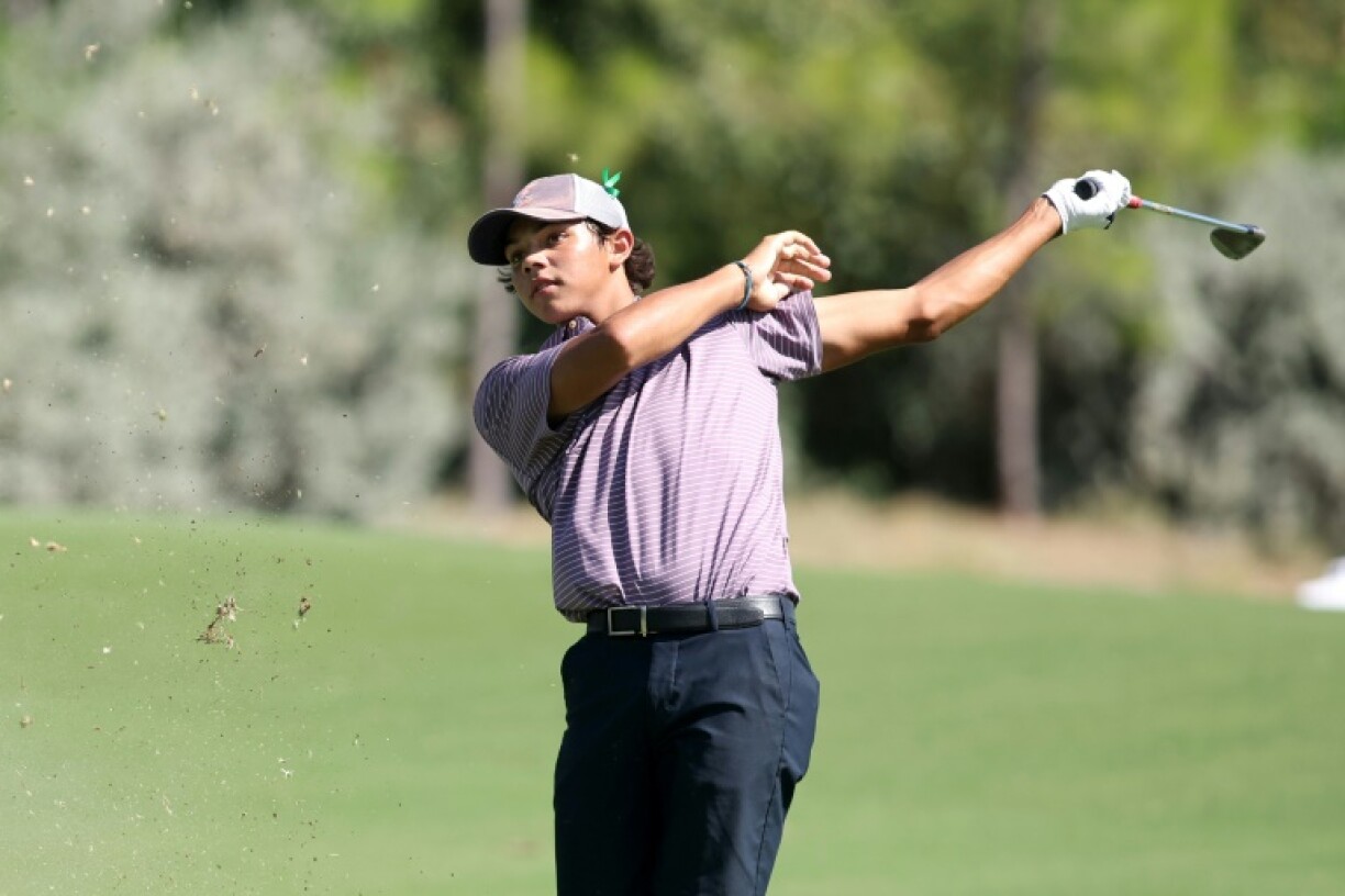 Charlie Woods, the 16-year-old son of Tiger Woods, was among those competing in the first round of the US Junior Amateur in Dallas