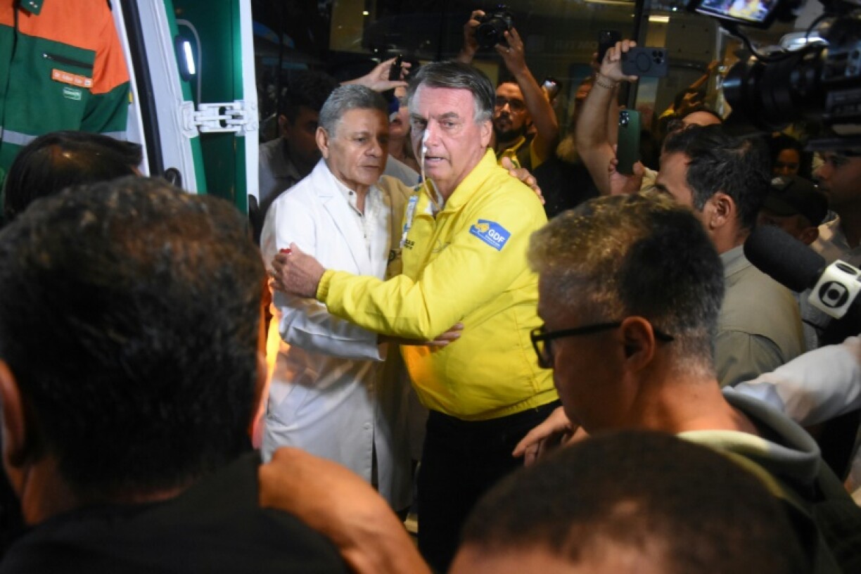 Former Brazilian President Jair Bolsonaro was transferred to a hospital in Brasilia