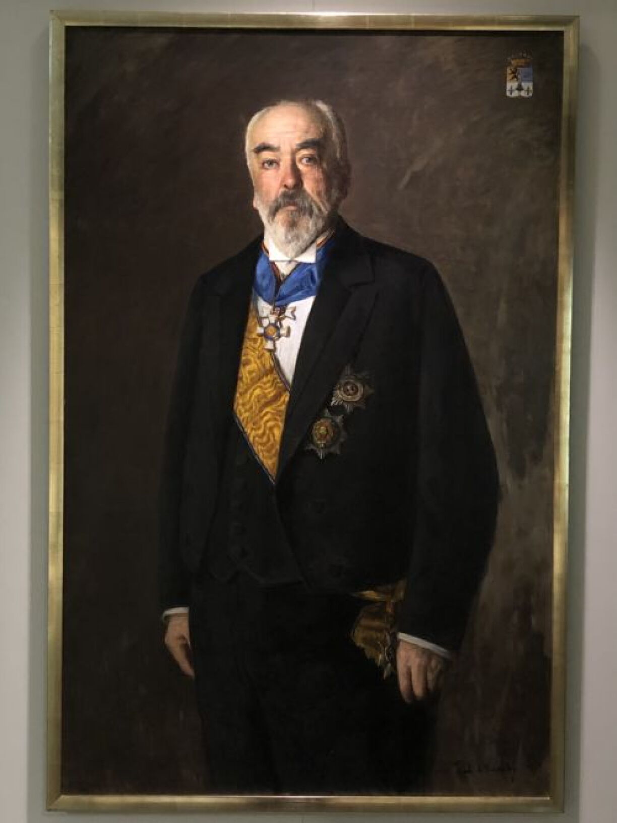 Le Baron Félix de Blochausen, ancien ministre d'Etat et propriétaire des lieux.