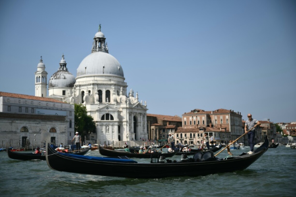 Not everyone is happy to see the celebrities as historic Venice is fragile, sinking and overrun with tourists