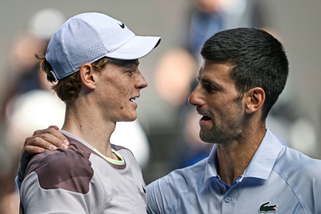Novak Djokovic (R) and Jannik Sinner (L) are gunning for more Australian Open glory