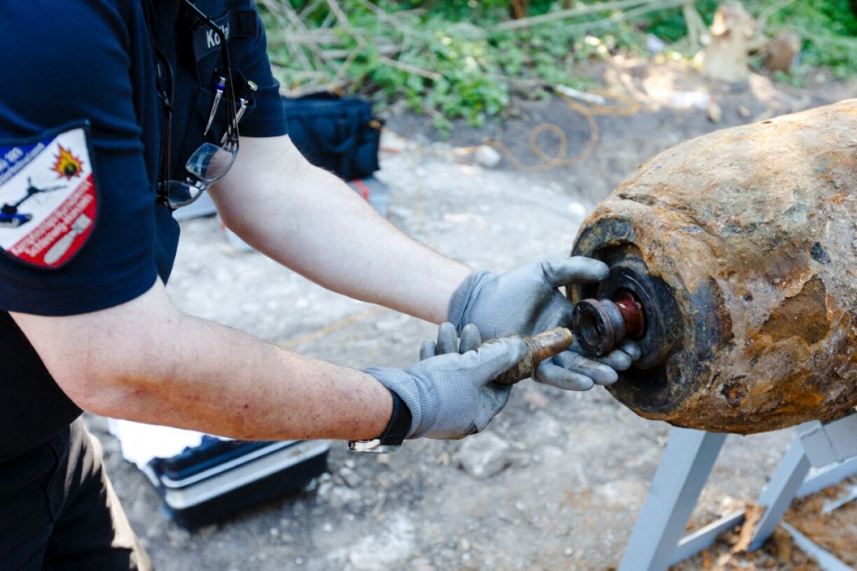 Archivfoto vun enger 250kg-Bomm