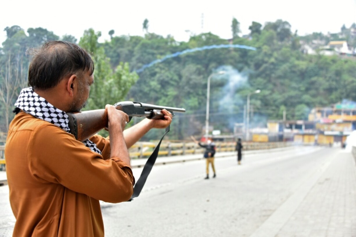 Security forces and police have flooded the streets of Muzaffarabad in Pakistan's Kashmir after days of violent clashes with anti-government protesters
