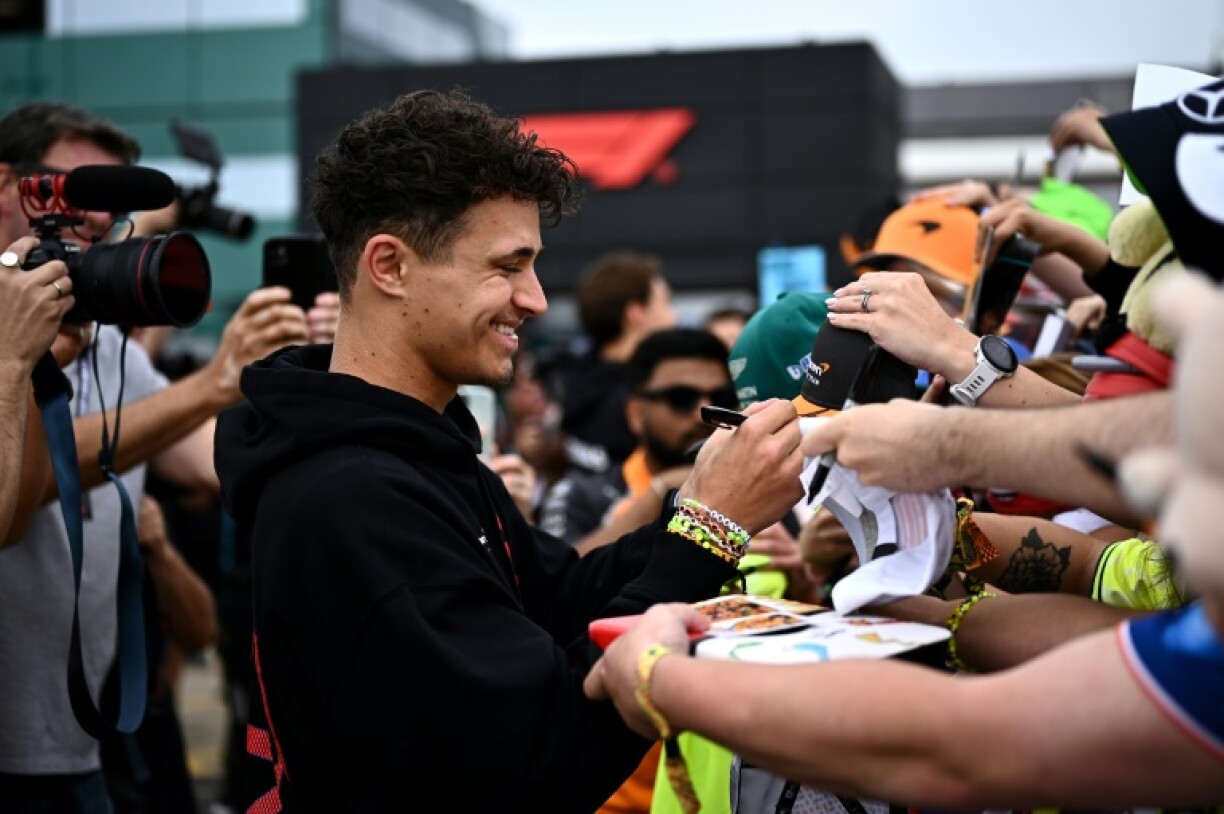 Lando Norris delights home fans after topping second practice