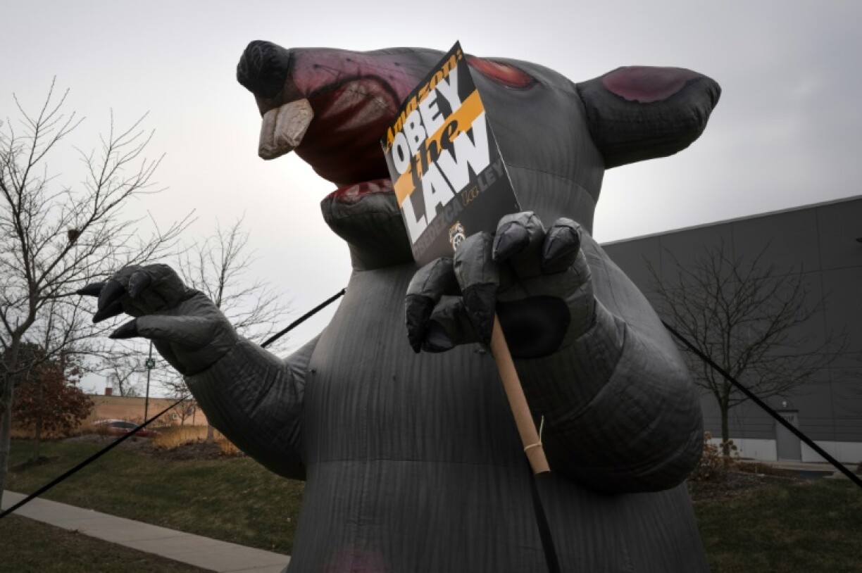 Amazon accused the striking workers -- whom it said were