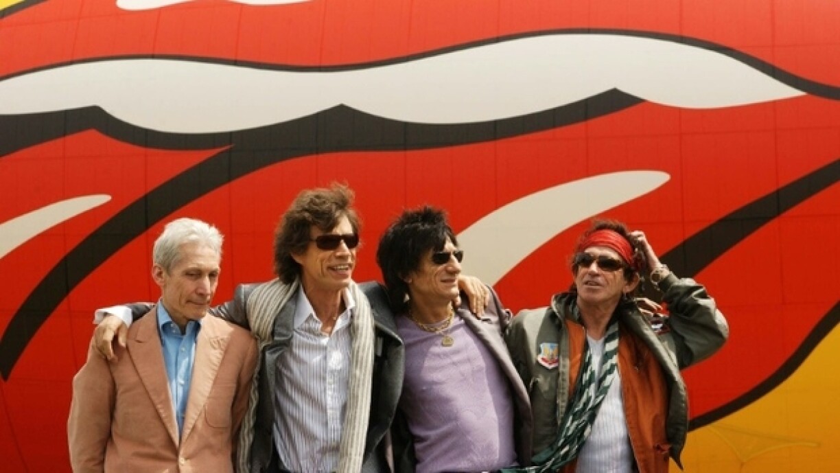 Charlie Watts, Mick Jagger, Rond Wood a Keith Richards
