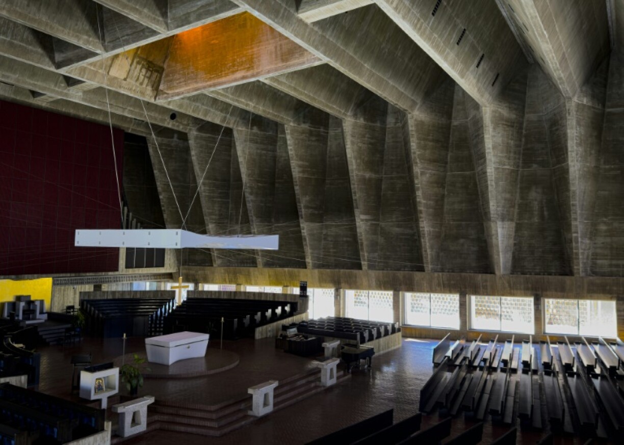 L'intérieur de l'abbaye Saint-Jean de Collegeville, dans le Minnesota, le 18 février 2025