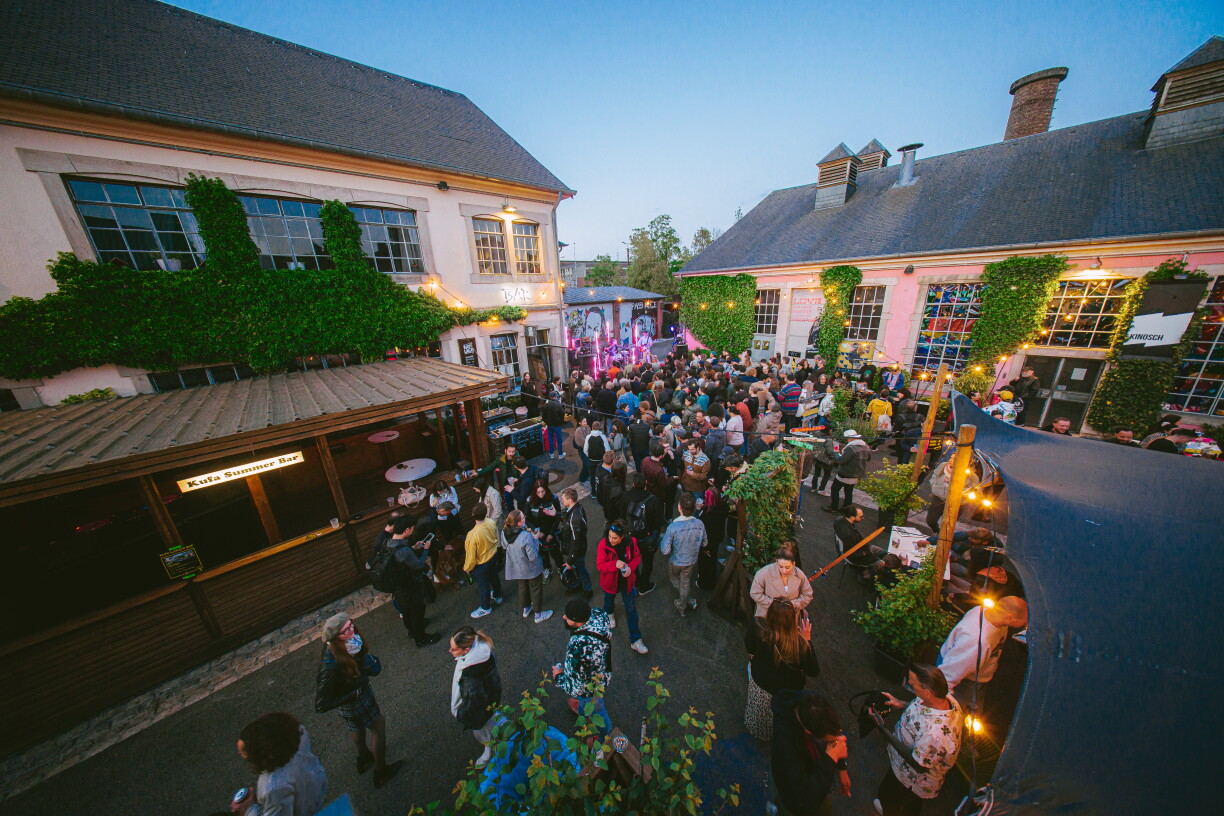 Kulturfabrik's architecture is representative of its industrial roots