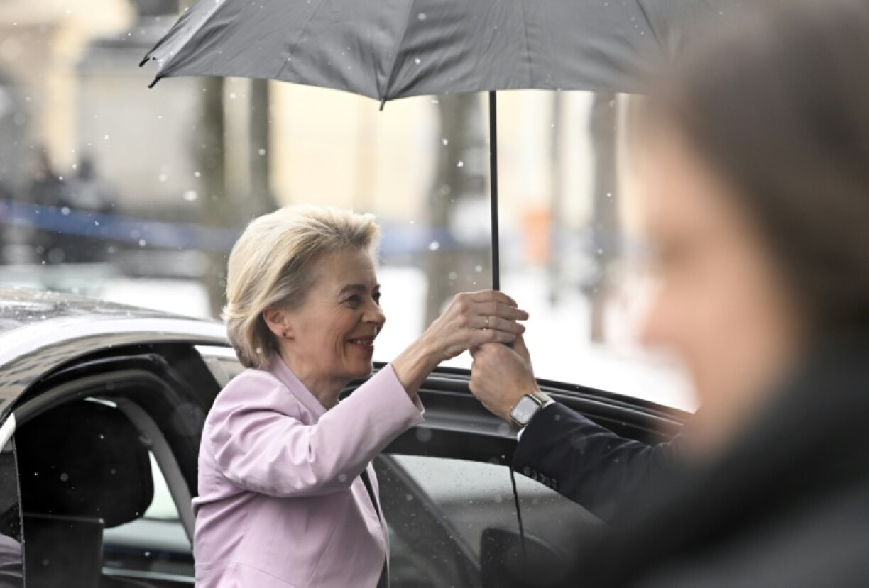EU chief Ursula von der Leyen is expected in Paris