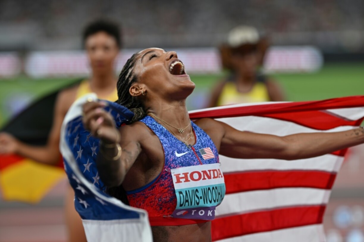 Olympic and world long-jump champion Tara Davis-Woodhall is one of the biggest stars signed to the women-only Athlos track and field venture