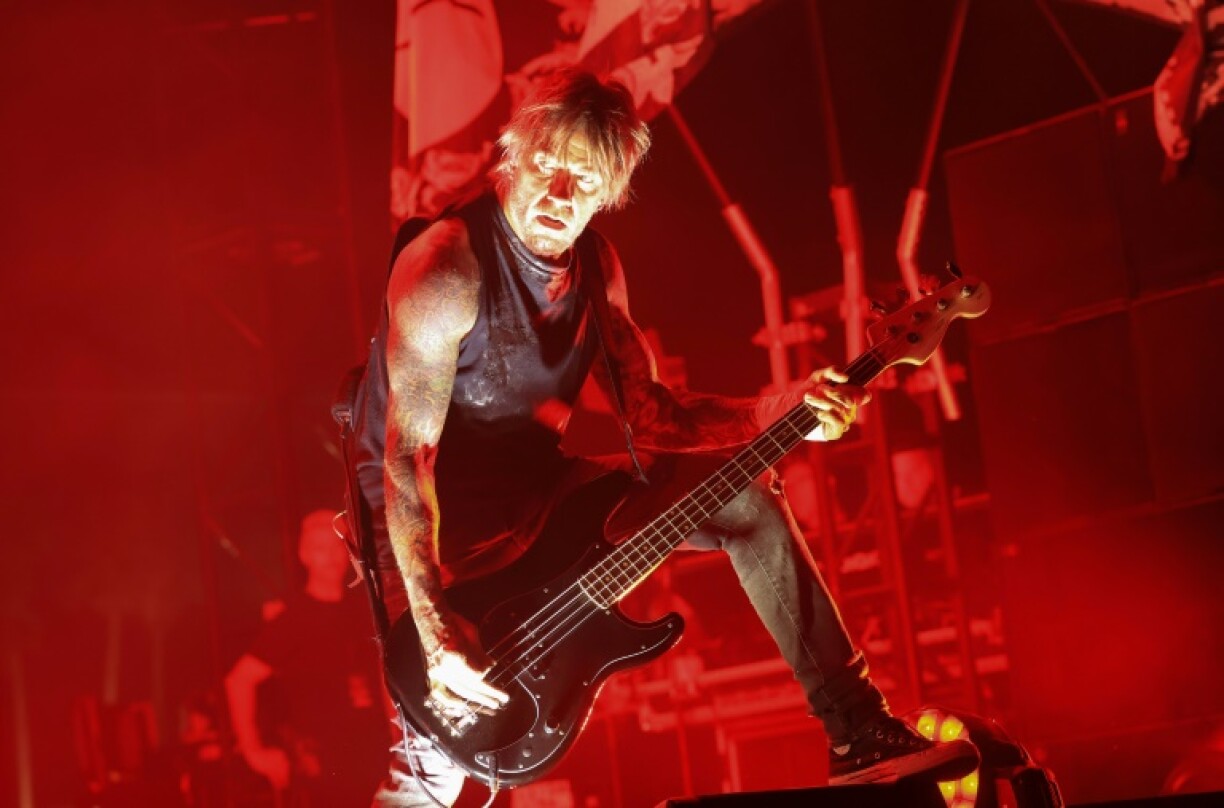 Rob Holliday of 'The Prodigy' performs at Coachella 2025