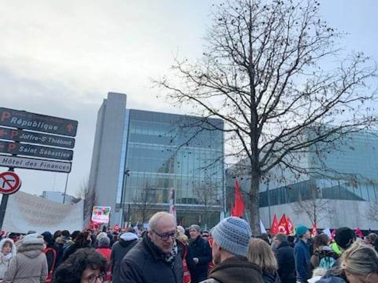 Les manifestants sont nombreux également à Nancy ce samedi 11 février.