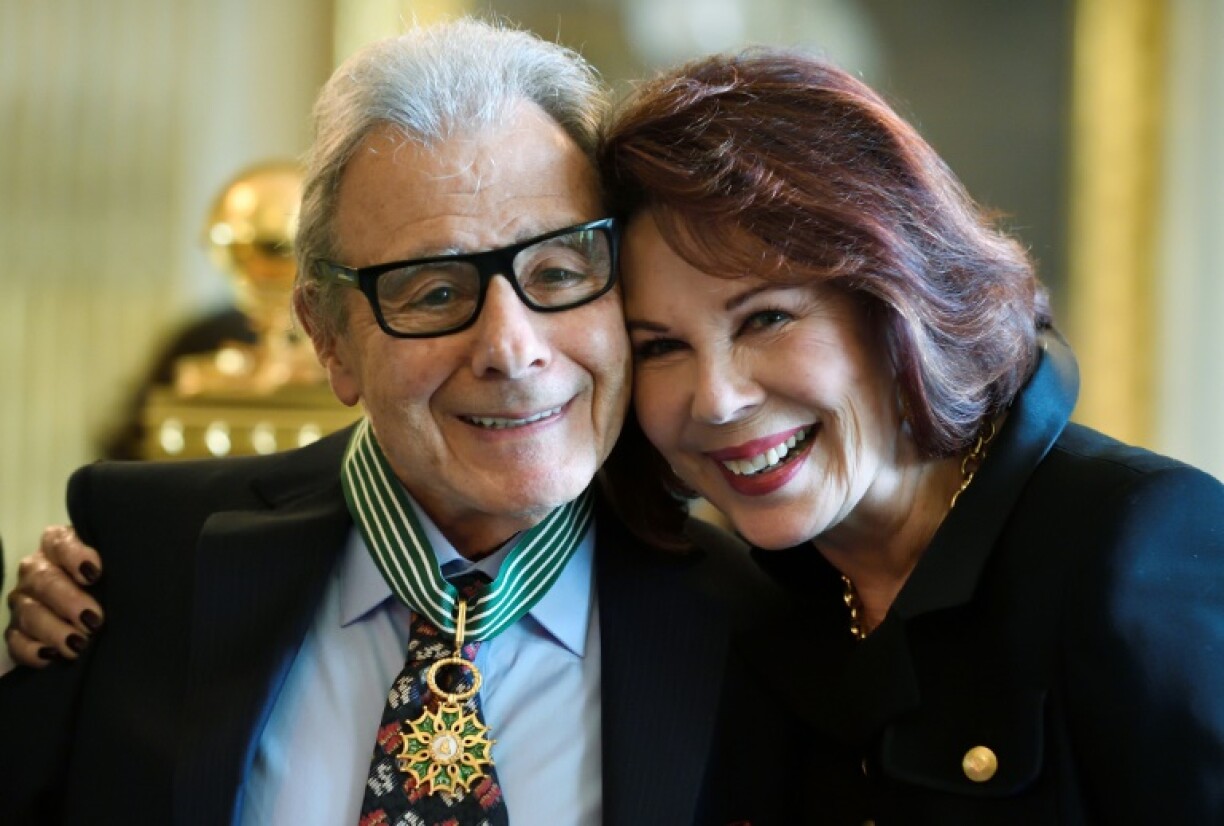 Lalo Schifrin with his wife Donna in Paris 2016 after he was presented with a French government award for culture