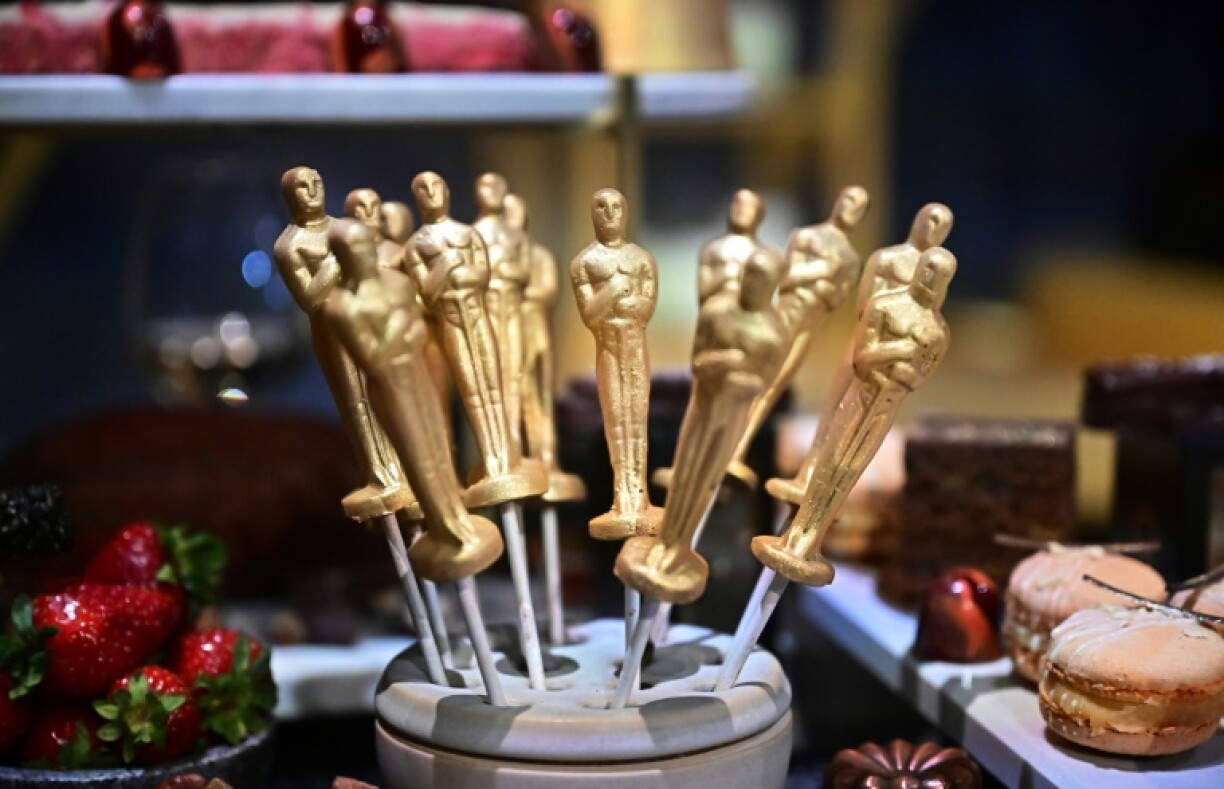 Oscars chocolates, coated with lemon extract and gold lusterdust, are a favourite souvenir for attendees at the Oscars after party