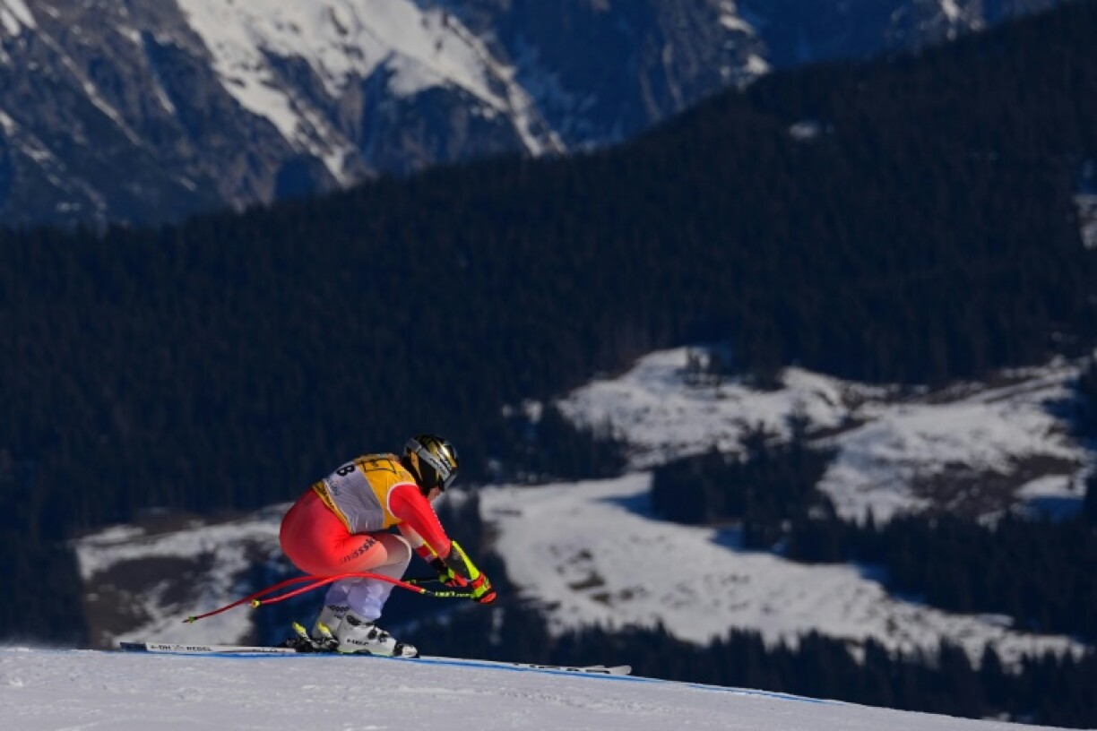 Switzerland's Lara Gut-Behrami tops the first women's downhill training