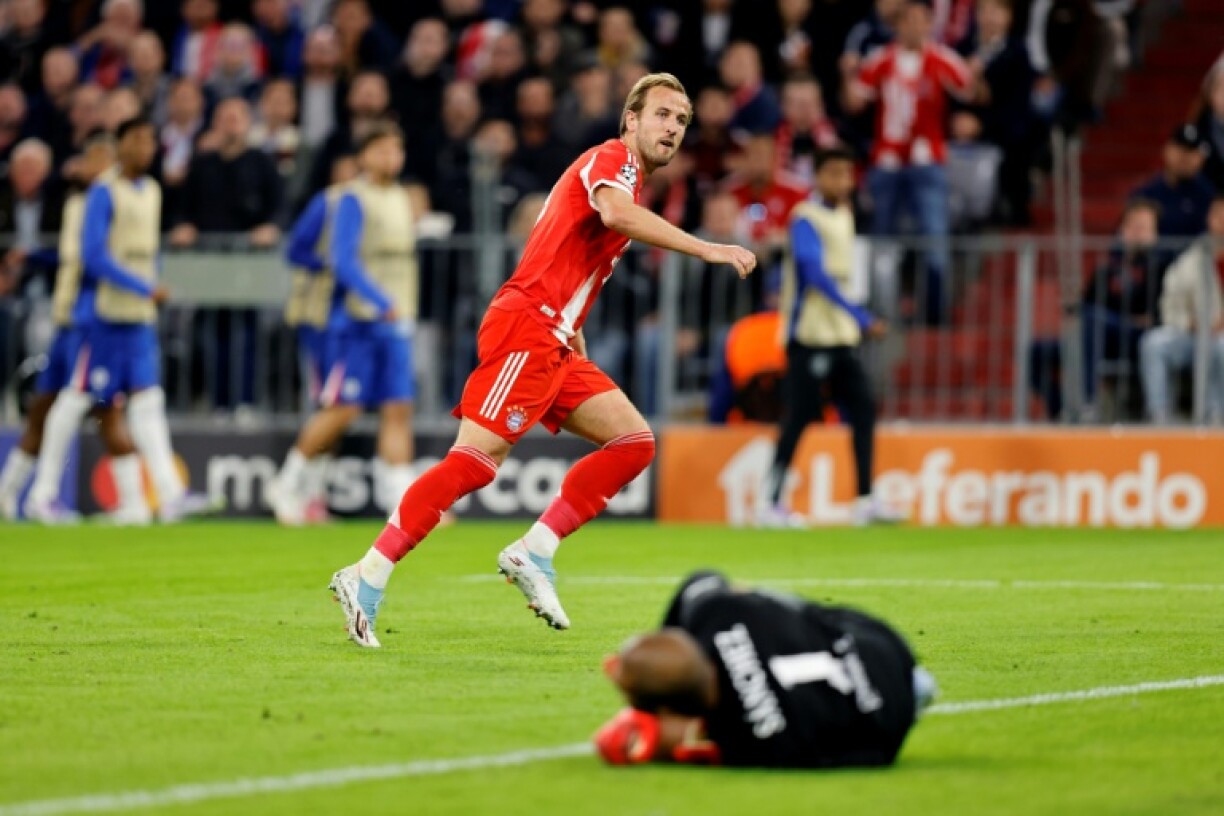 Harry Kane punished Chelsea with goals in each half as Bayern Munich made a winning start in Europe
