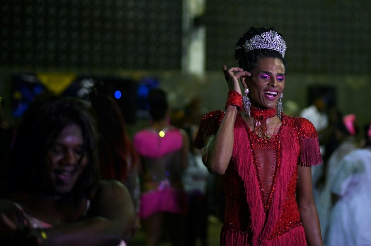La Bangay est la première école de samba qui se définit comme LGBT, à Rio de Janeiro le 11 avril 2022