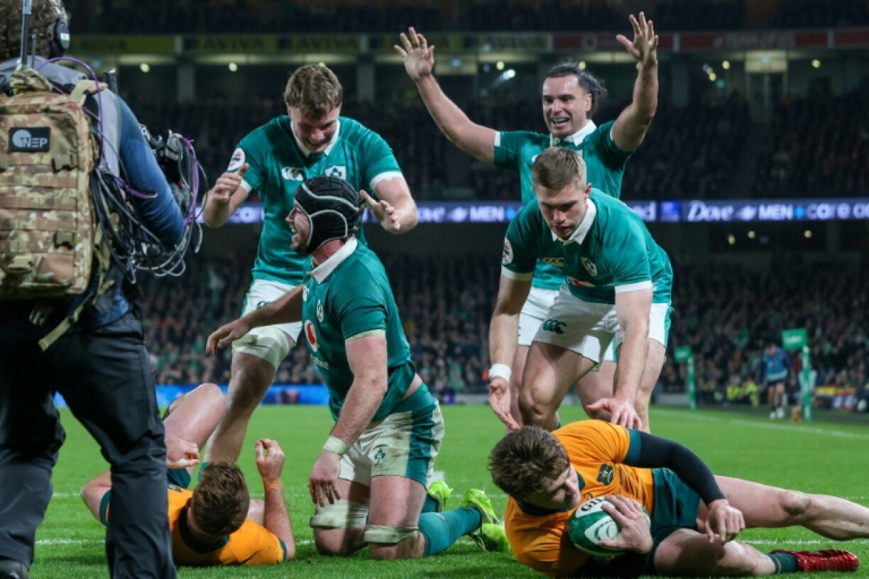 There is a lot on the line in the rugby Test against South Africa says Ireland captain Caelan Doris (C)