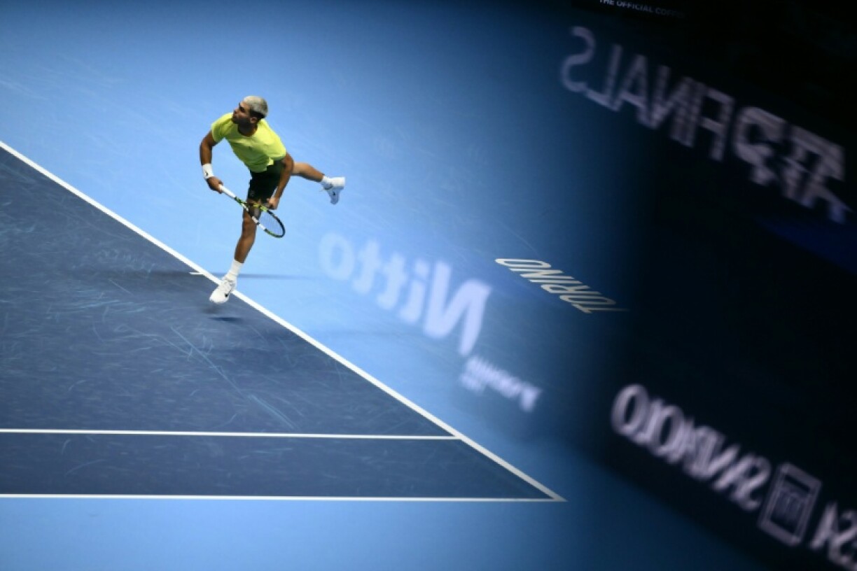 Carlos Alcaraz beat Alex De Minaur in the opening match at the ATP Finals tennis tournament in Turin