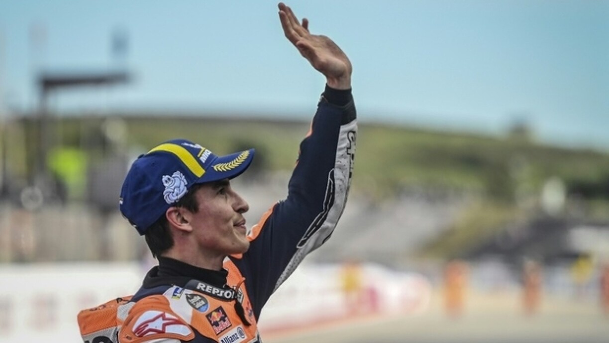 Le sextuple champion du monde de MotoGP Marc Marquez lors du weekend du Grand Prix du Portugal sur le circuit de Portimao le 25 mars 2023