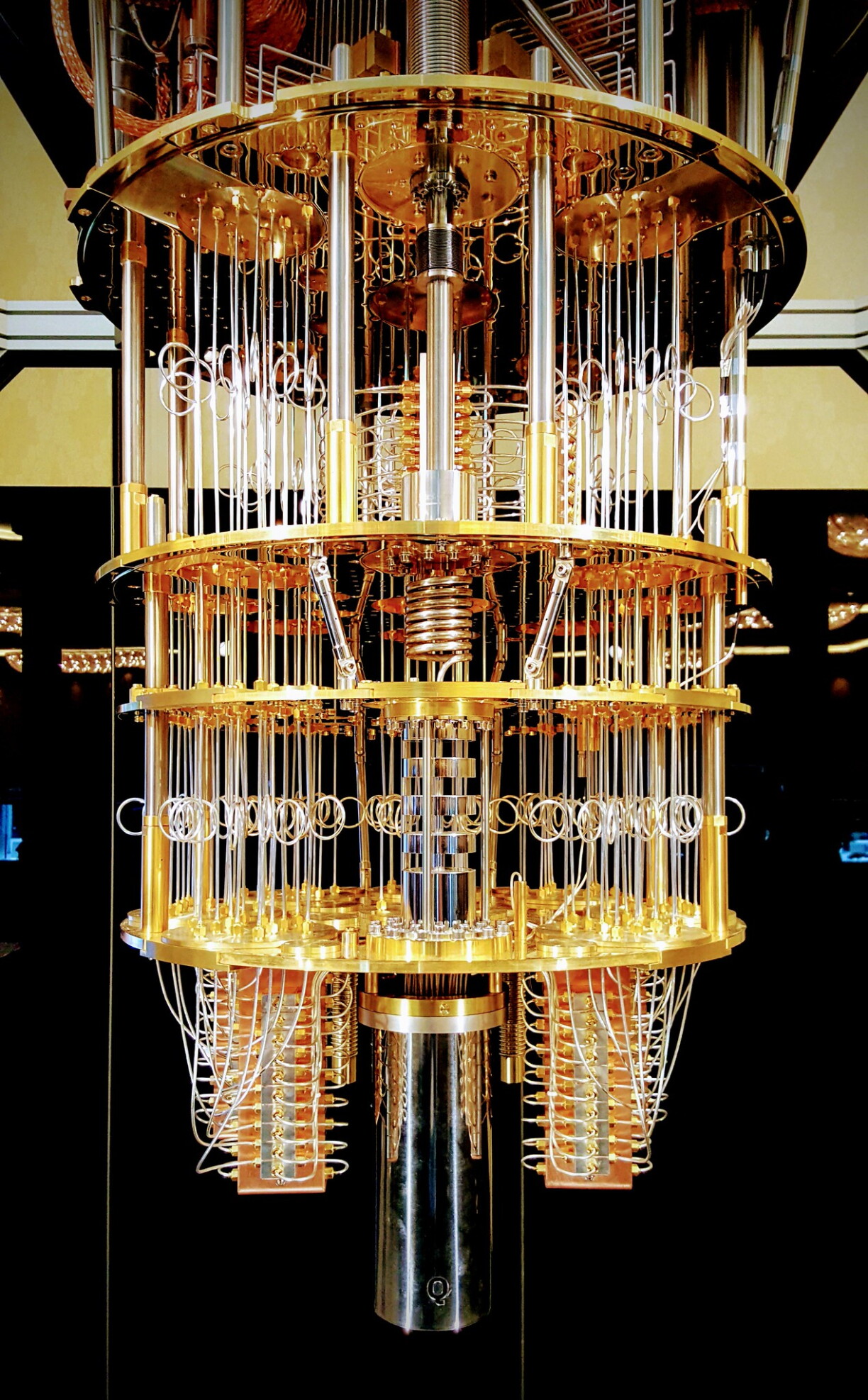 Prototype d'ordinateur quantique de 50 qubits développé par IBM, présenté lors du CES 2018.