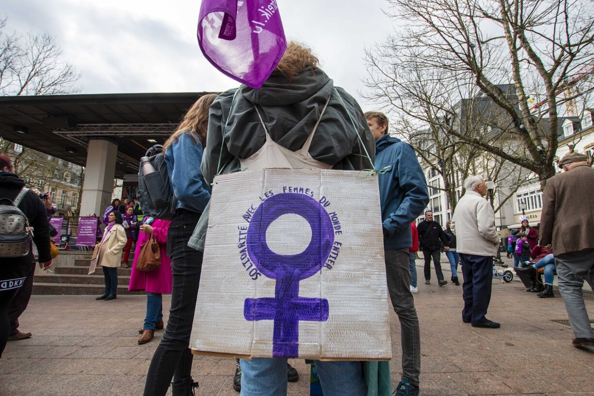 International Women's Day march in Luxembourg, 2020