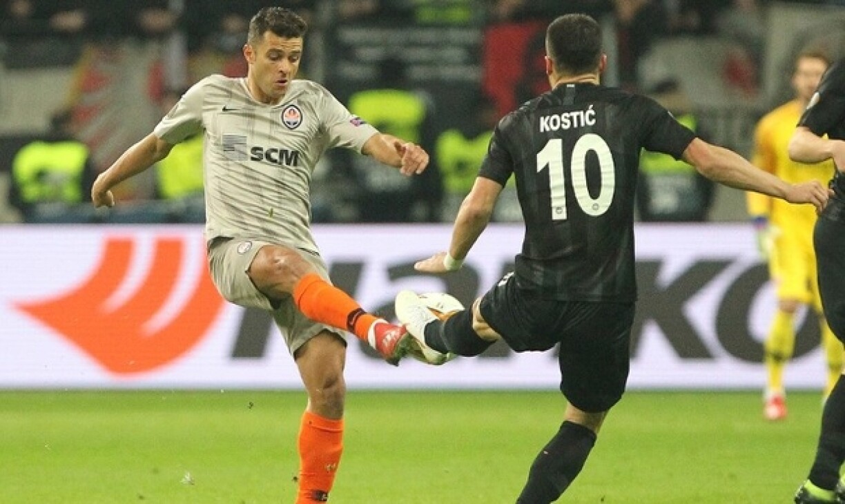 Junior Moraes sous les couleurs de son club, le Chakhtior Donetsk.