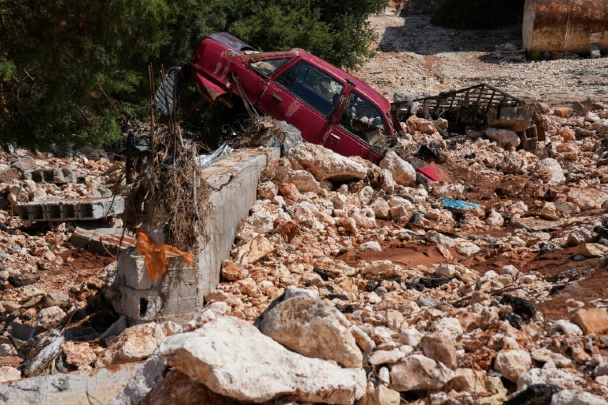 La ville d'Al-Bayda, dans l'est de la Libye, après les inondations causées par la tempête Daniel, le 16 septembre 2023