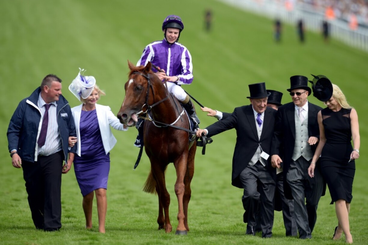 Joseph O'Brien, pictured winning the 2014 Epsom Derby on his father Aidan's Australia, trained Banbridge to land the big race at Kempton