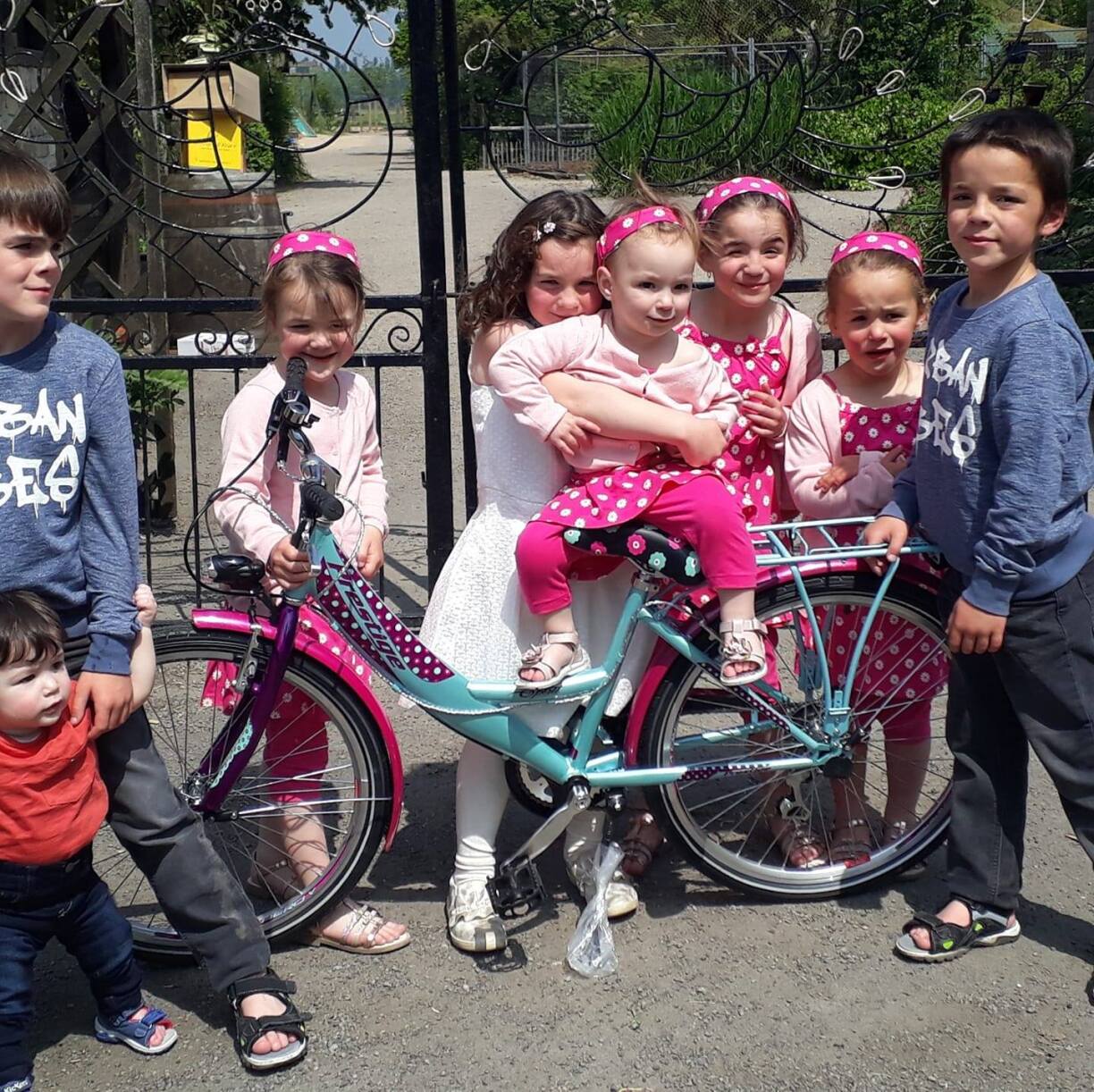 Une partie des enfants il y a quelques années