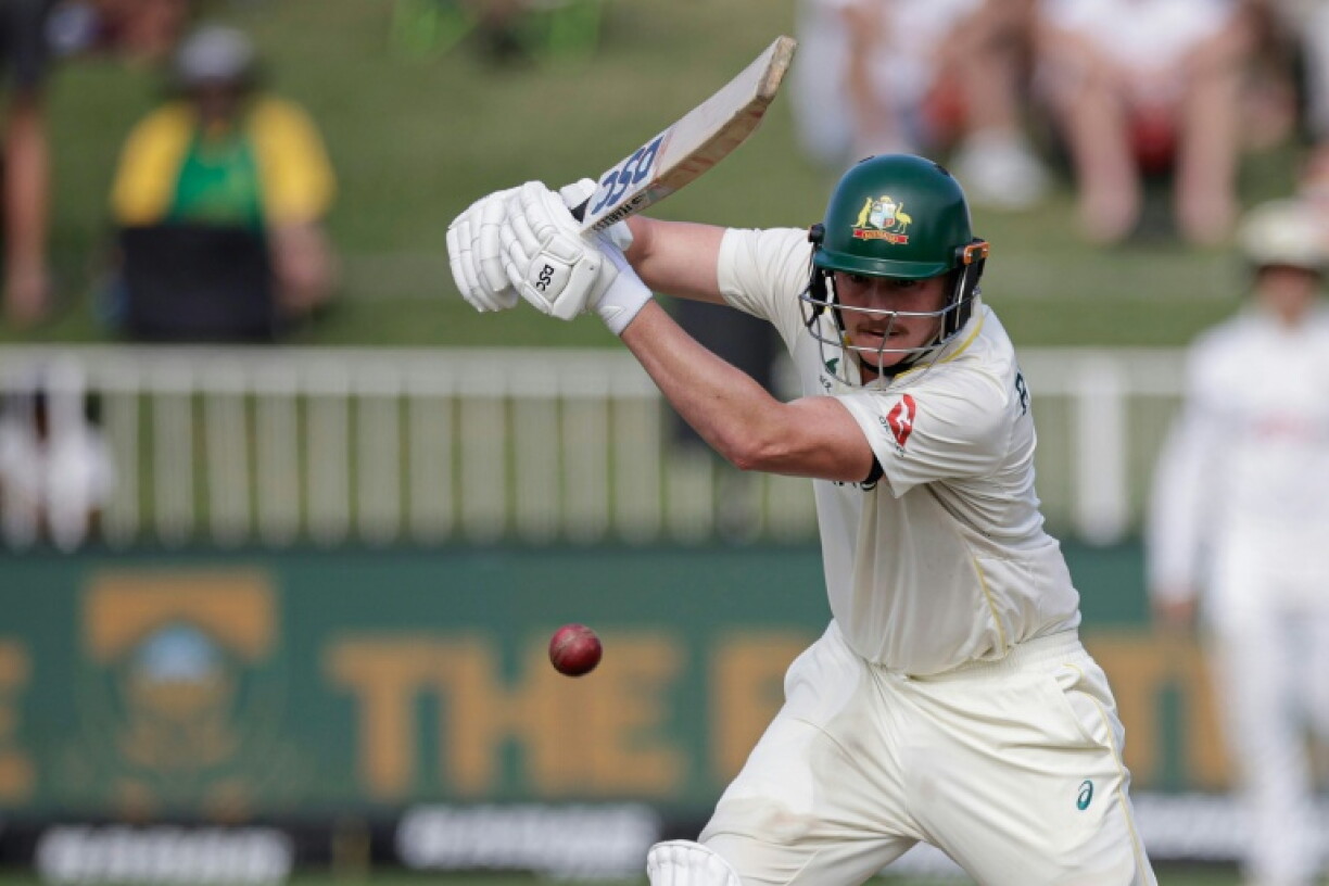 Matt Renshaw rescued Australia from trouble with his best score in Test cricket
