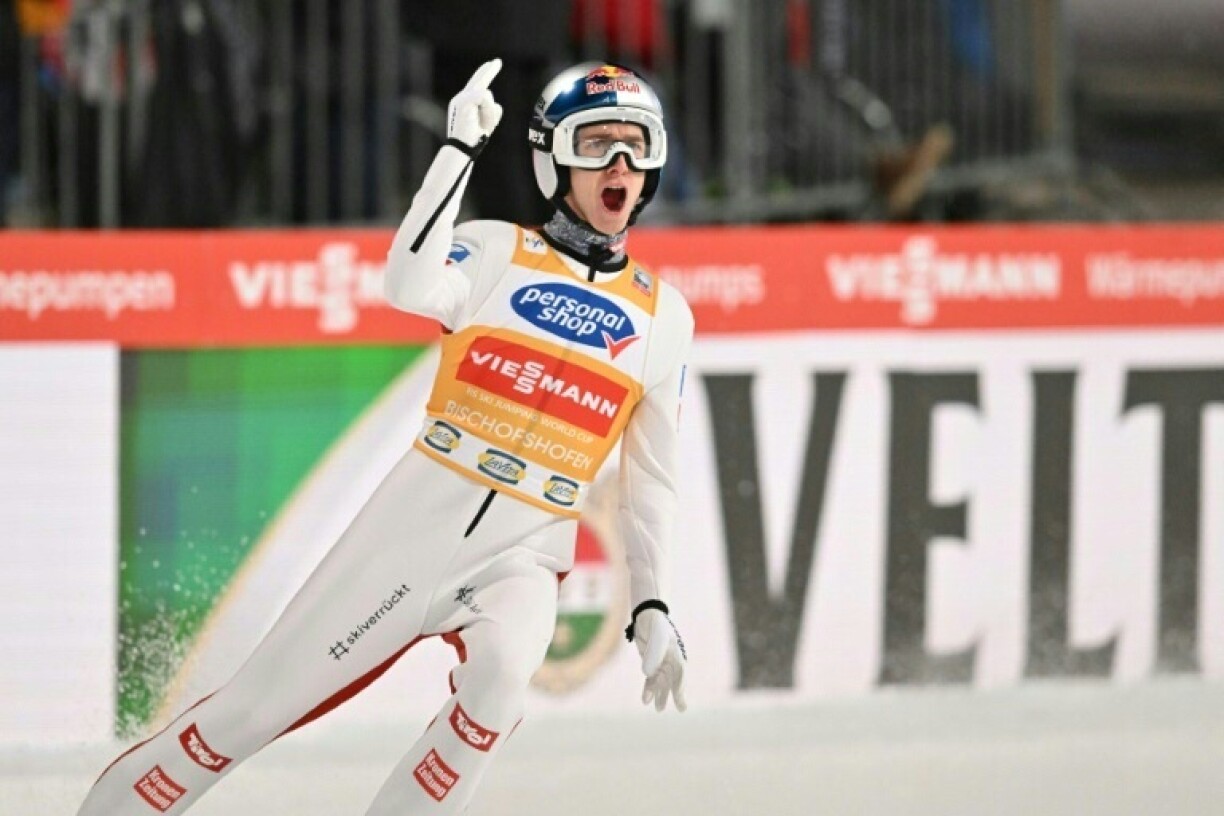 Austrian Daniel Tschofenig wins the Four Hills leg at home in Bischofshofen