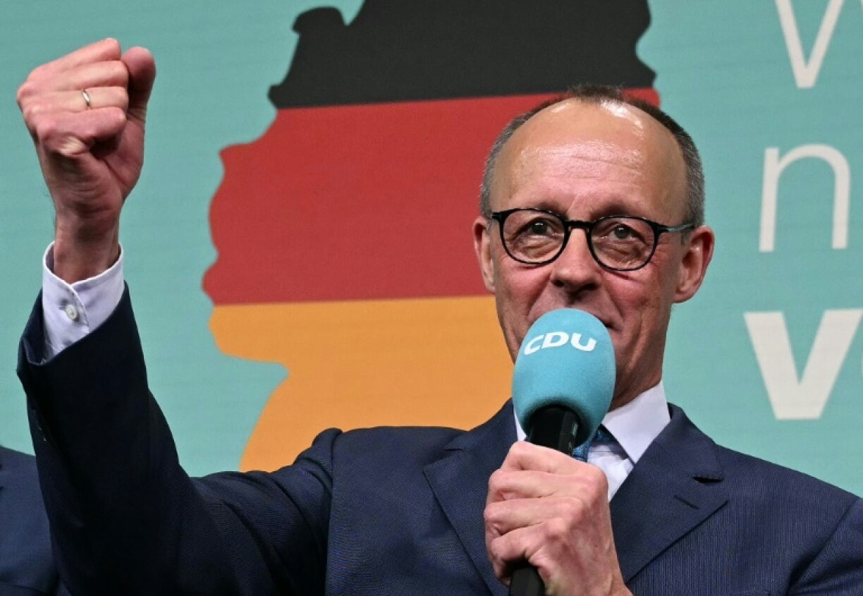 Germany's likely next chancellor Friedrich Merz, leader of the conservative Christian Democratic Union