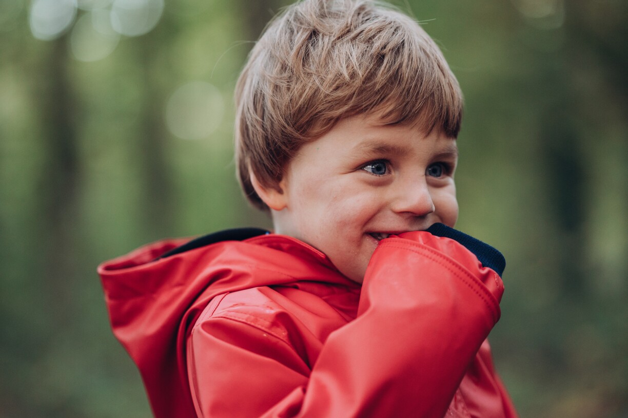Daniel lors d'une balade en forêt.