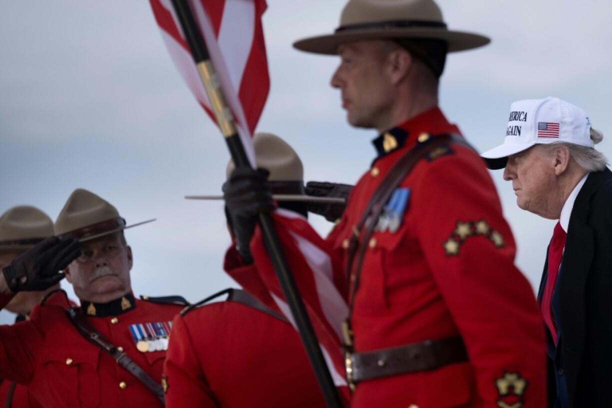 US President Donald Trump arrives for the G7 summit in Canada