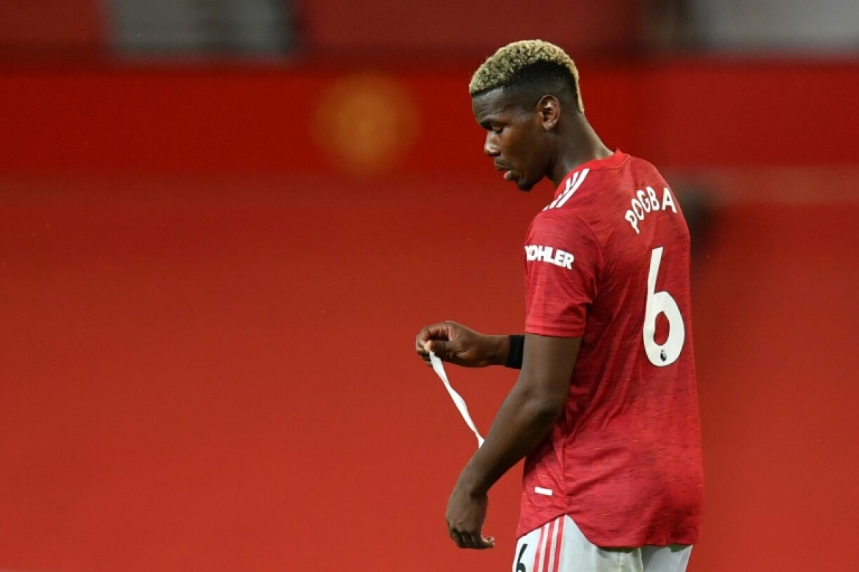 Paul Pogba lors de la défaite de Manchester United devant Arsenal à Old Trafford, le 1er novembre 2020