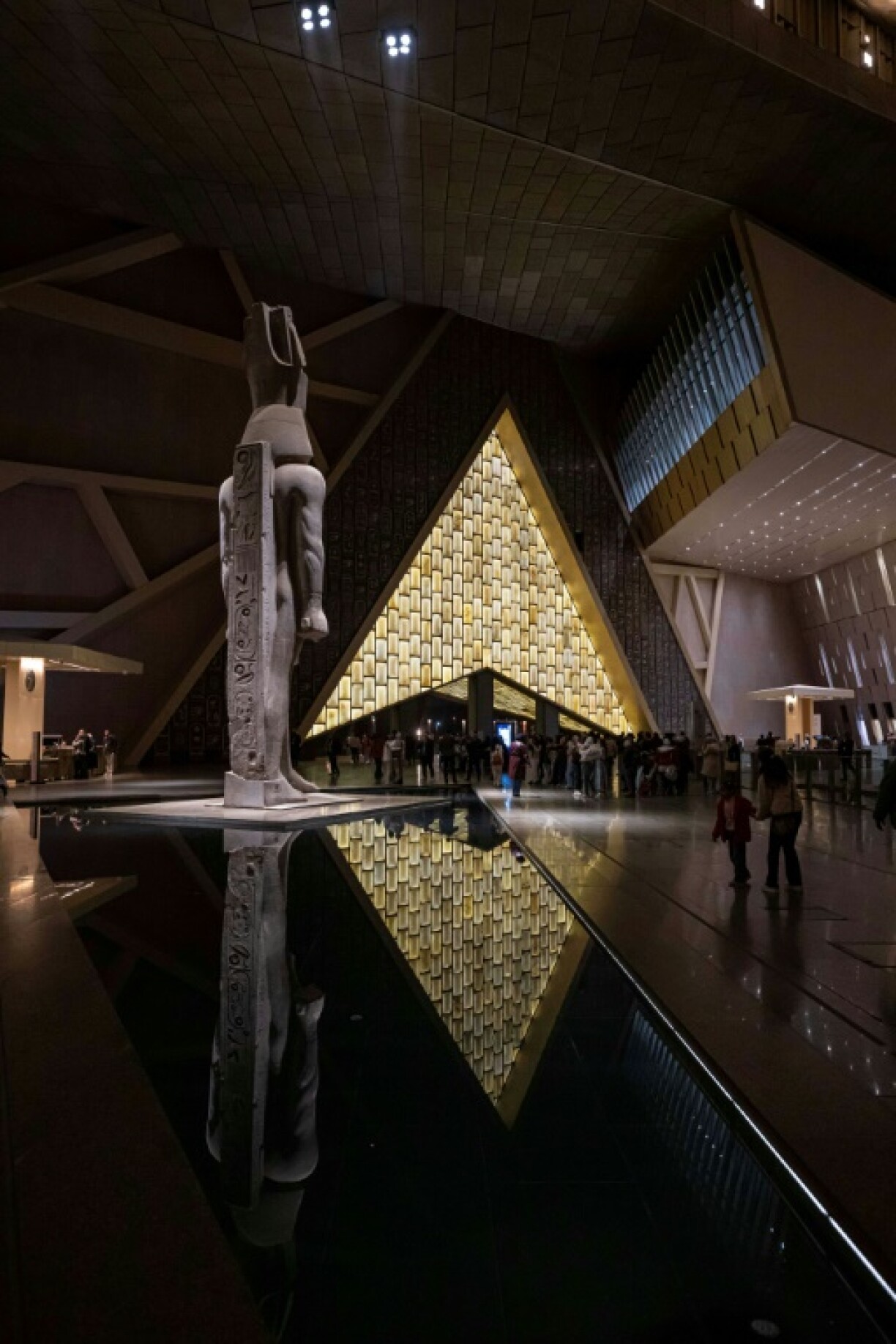 A huge 11-metre (36-foot) statue of Ramses II greets visitors